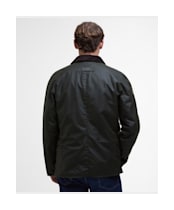 Men's Barbour Halton Waxed Cotton Jacket - Fern