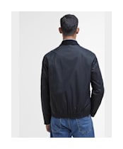 Men's Barbour Newbury Waxed Jacket - Royal Navy / Heritage Check