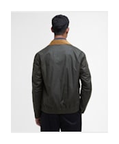 Men's Barbour Newbury Waxed Jacket - Archive Olive / Heritage Check