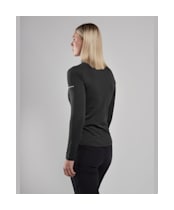 Women's Montane Dart Long Sleeve Zip Neck Top - Black