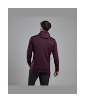 Men's Montane Protium Hooded Fleece Jacket - Dark Garnet