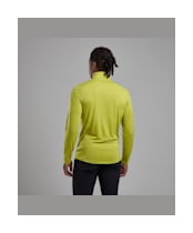 Men's Montane Dart Zip Neck Long Sleeve T-Shirt - Citrus Spring