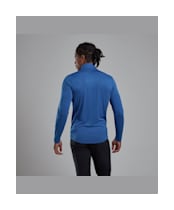 Men's Montane Dart Zip Neck Long Sleeve T-Shirt - Neptune Blue