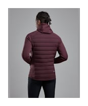 Men's Montane Composite Hooded Down Jacket - Dark Garnet