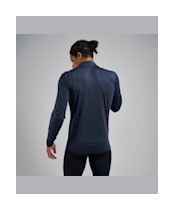 Men's Montane Dart XT Thermal Zip Neck Long Sleeved Baselayer Top - Eclipse Blue