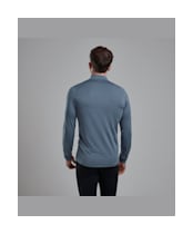 Men's Montane Dart XT Thermal Zip Neck Long Sleeved Baselayer Top - Stone Blue