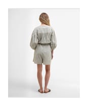 Bobby Playsuit                                - Dusky Green Stripe