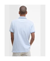 Men's Barbour Denwick Polo Shirt - BLEACHED BLUE