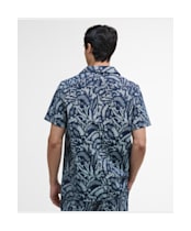 Kew Print Shirt                               - Navy