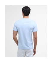 Men's Barbour International Small Logo Tee - Heritage Blue