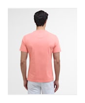 Men's Barbour International Small Logo Tee - Coral