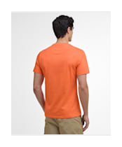 Men's Barbour International Small Logo Tee - Flame Orange