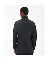 Men's Barbour Corbridge Waxed Jacket - Black / Classic Tartan