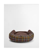 Barbour Dog Snuggle Bed 30' - Classic Tartan