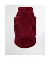 Barbour Brindle Fleece Dog Jumper - Red