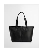 Women's Barbour Alder Leather Tote Bag - Black