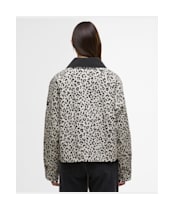Women's Barbour International Printed Warlock Casual Jacket - Jasmine Leopard