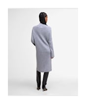 Women's Barbour Sophia Knitted Midi Dress - Light Grey