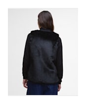 Women's Barbour Karin Faux Fur Gilet - Black