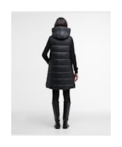 Women's Barbour International Cecilla Puffer Gilet - Black