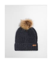 Barbour Saltburn Beanie & Tartan Scarf Set - Winter Berry