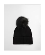 Women's Barbour International Mallory Pom Beanie - Black 2