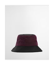 Women's Barbour Brackley Wax Hat - MERLOT/BLACK