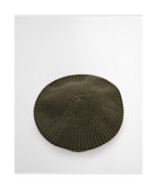 Women's Barbour Beldon Beret Beanie Hat - Olive