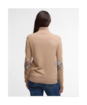 Women’s Barbour Pendle Roll Collar Sweater - Pale Camel / Hessian