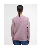Women's Barbour Lavensdale Crew Knitted Jumper - Pink Blush