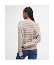 Women's Barbour Claydon Knitted Jumper - Oatmeal Stripe