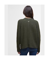 Women's Barbour Bamburgh Knitted Jumper - Olive