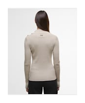 Women's Barbour International Stella Knitted Jumper - Oat