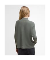 Women's Barbour International Lola Knitted Jumper - Dusky Khaki