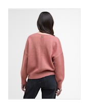 Women's Barbour International Juliana Knitted Jumper - Raspberry