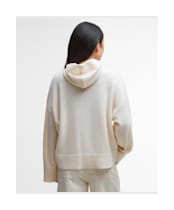 Women's Barbour Evette Knitted Hoodie - Birch