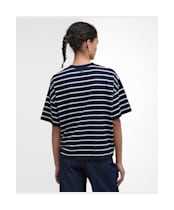 Women's Barbour Faye Top - Navy Stripe