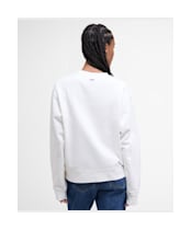 Women's Barbour Bede Oversized Crew Sweatshirt - Cloud