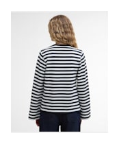 Women's Barbour Robyn Sweatshirt - Dark Navy Stripe