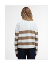Women's Barbour Faye Sweatshirt - MILITARY BROWN S