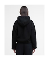 Women's Barbour International Lola Fleece Hoodie - Black