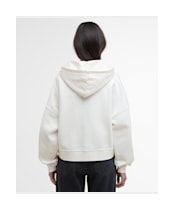 Women's Barbour International Lana Zip Hoodie - Off White