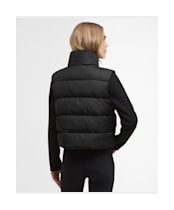 Women's Barbour International San Telmo Quilted Sweater Jacket - Black