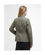 Women's Barbour International Halsey Quilted Jacket - DUSKY KHAKI/JASM