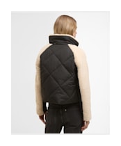Women's Barbour International Osaka Quilted Jacket - Black / Jasmine