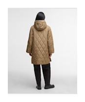 Women's Barbour Elspeth Quilted Jacket - Military Brown / Ancient Tartan