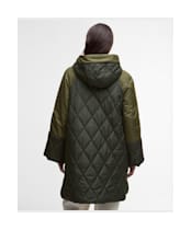 Women's Barbour Elspeth Quilted Jacket - OLIVE/DARK MOSS/