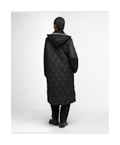 Women's Barbour Meredith Quilted Jacket - Black / Classic Tartan