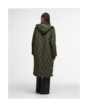 Women's Barbour Meredith Quilted Jacket - Olive / Ancient Tartan