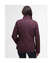 Women's Barbour Dahlia Quilted Jacket - Black Cherry